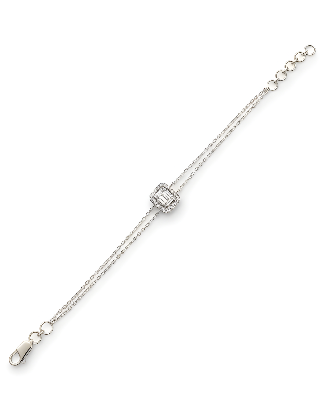 Emerald Elegance Chain Bracelet