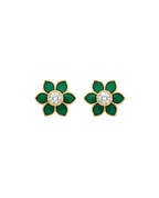 Aarini Emerald Bloom Studs