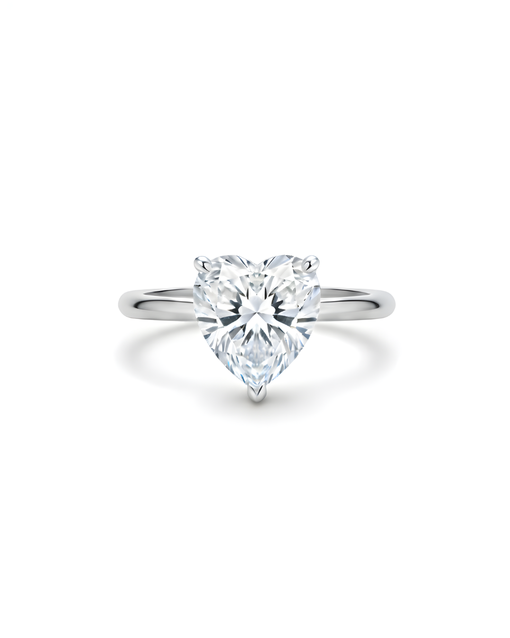 Classic Heart Solitaire Ring