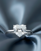 Classic Heart Solitaire Ring