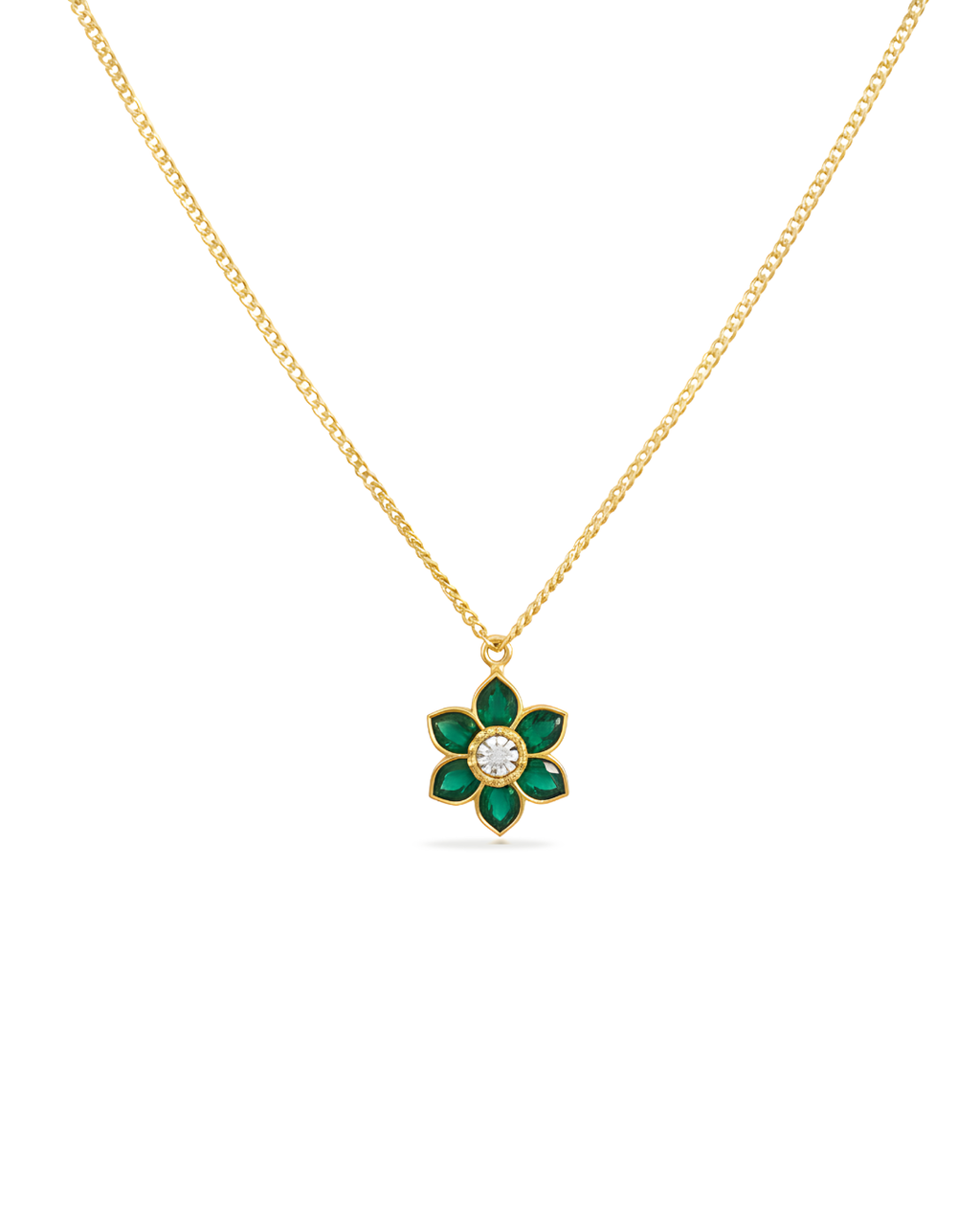 Aarini Emerald Bloom Necklace