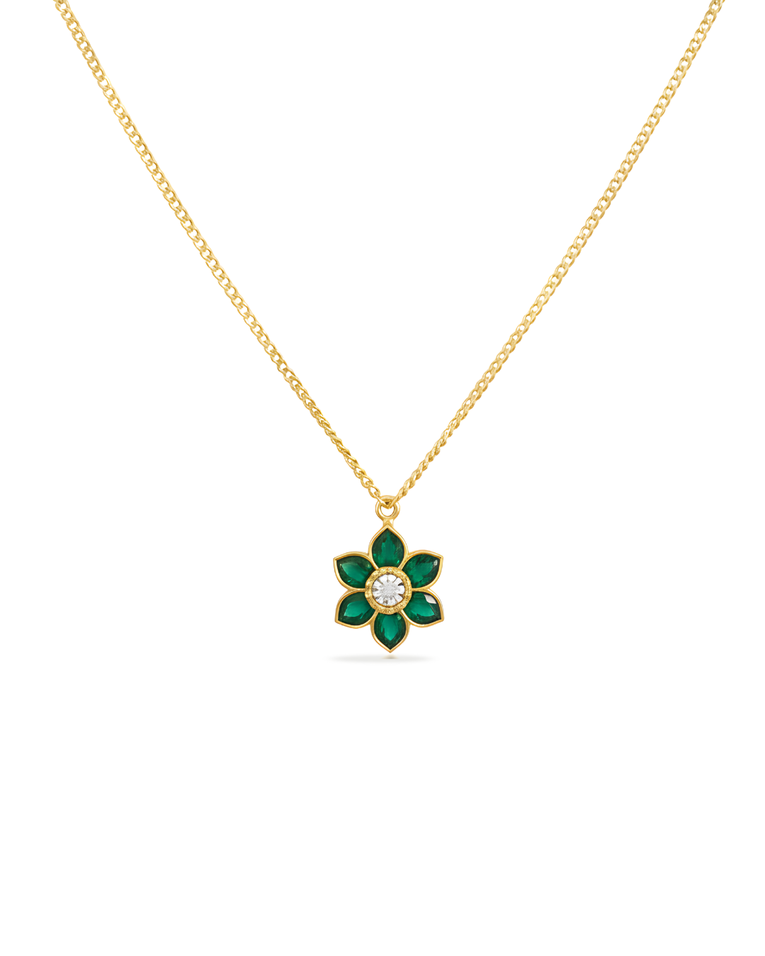 Aarini Emerald Bloom Necklace
