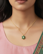 Aarini Emerald Bloom Necklace
