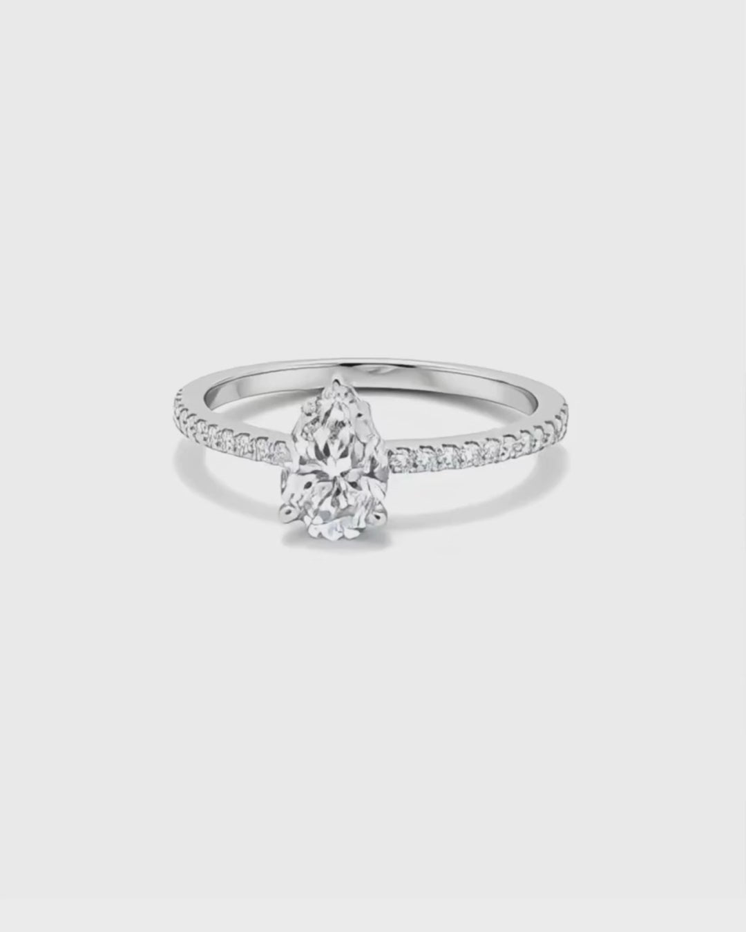 Pear Elegance Solitaire Ring