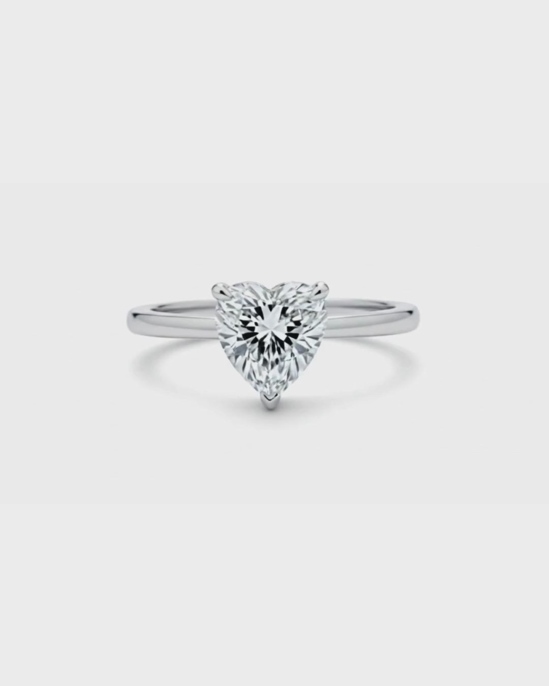 Heart-Shaped Solitaire Ring